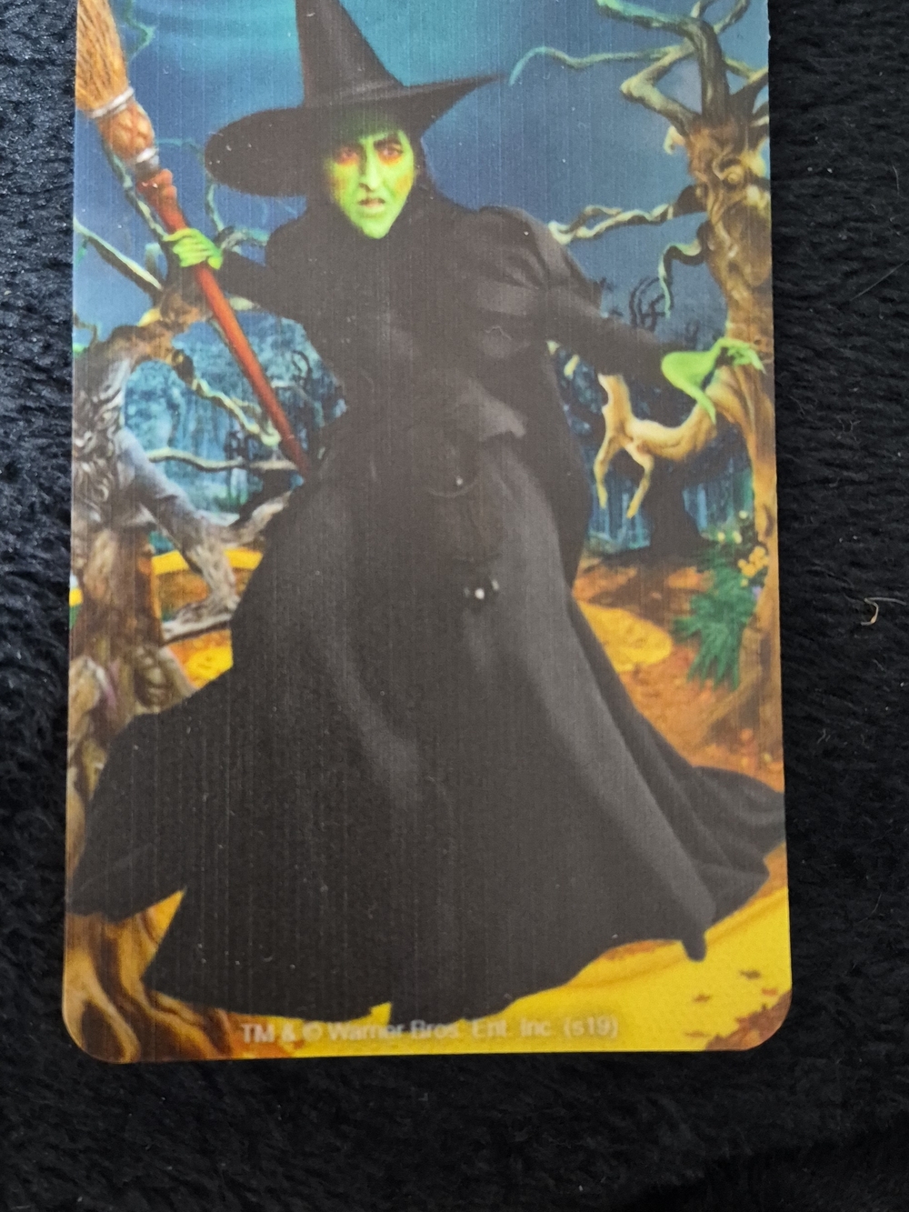 WIZARD OF OZ Wicked Witch of the West Wooden Luggage Tag